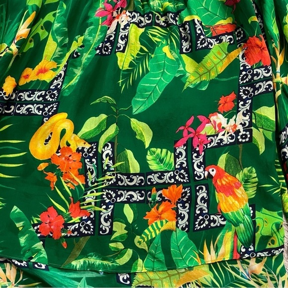 NWT La Fuori Bela Fuori Tropical 100% Silk Top - Picture 7 of 13